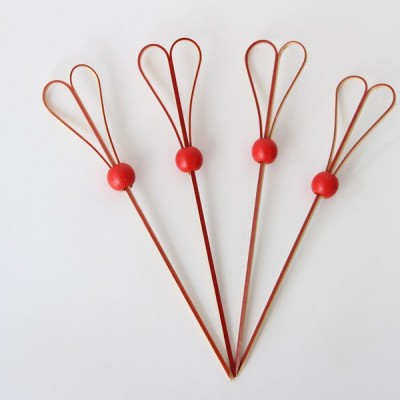 Hot selling decorative picks Christmas party  cup cake topper umbrella beaded picks for event