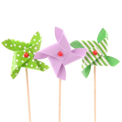 New design Customized Spinning Pinwheel party picks